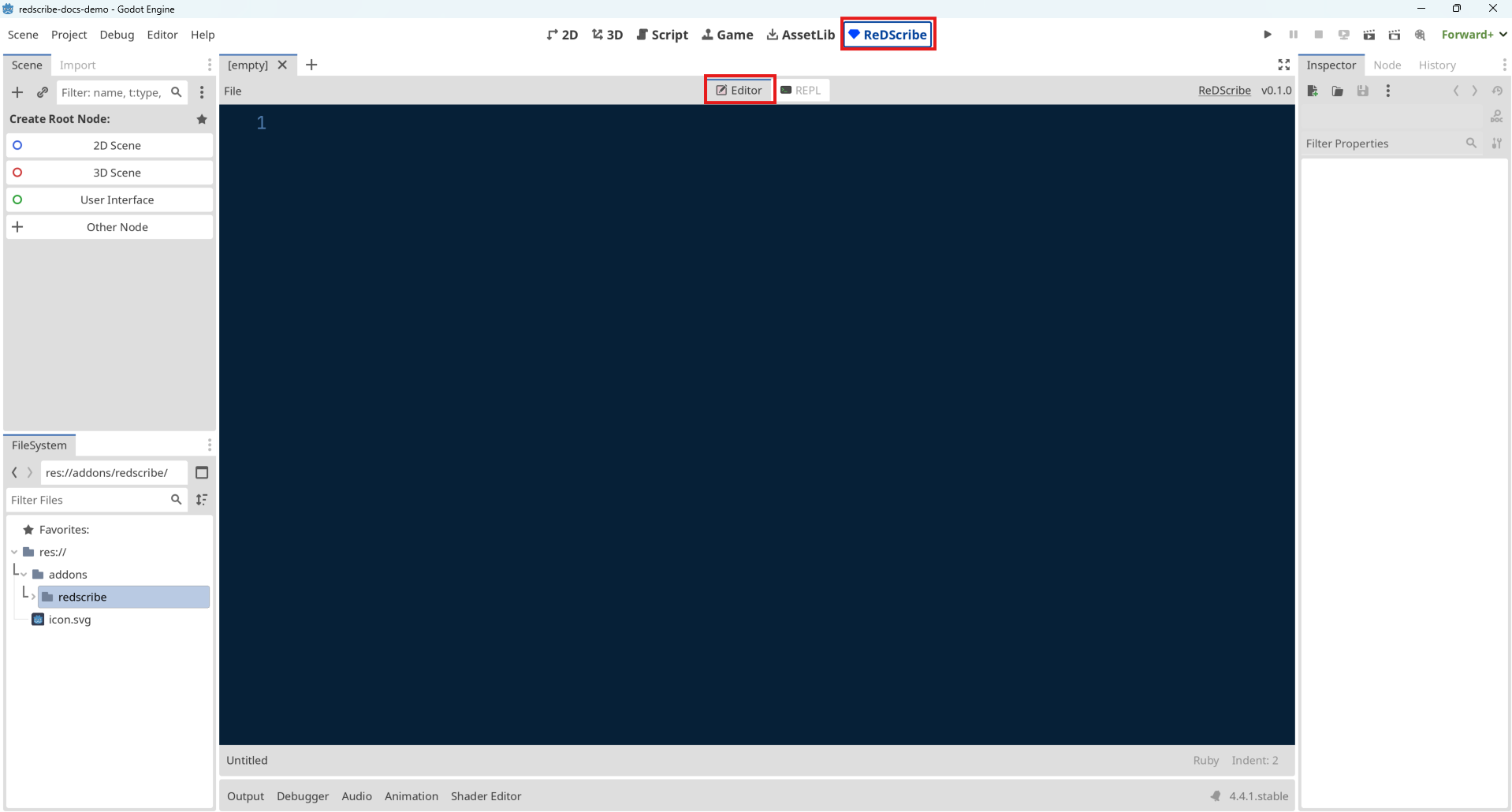 ReDScribe Editor